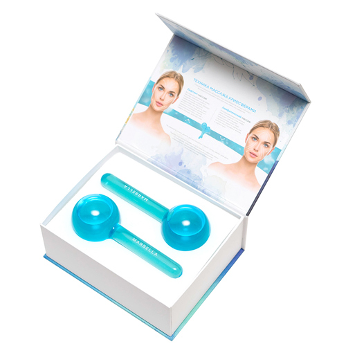фото Крио сферы для массажа лица facial ice globes collection marbella 180 г