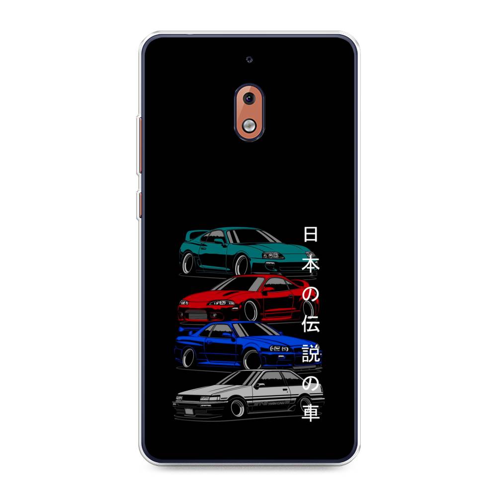 

Чехол Awog на Nokia 2.1 / Нокиа 2.1 "JDM Legend cars", Зеленый;красный;синий, 121550-5