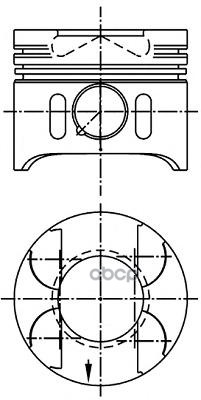 

Поршень Mercedes C Универсал Ii (S203) D88.50+0.5mm NURAL арт. 87-117907-20