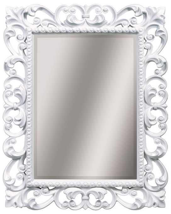 фото Зеркало tessoro "isabella" прямоугольное с фацетом 750х970 ts-2076-750-w белый глянец