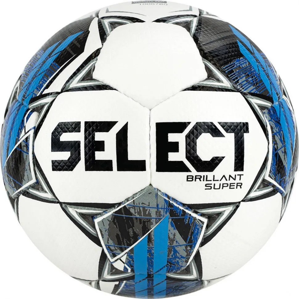 SELECT BRILLANT SUPER FIFA, мяч ф/б (235) бел/сер/син, 5