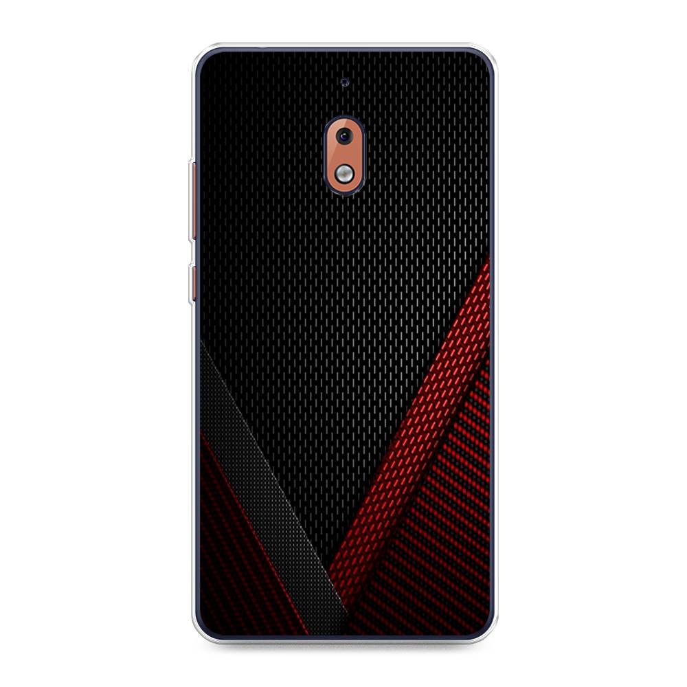 

Чехол Awog на Nokia 2.1 / Нокиа 2.1 "Красный карбон", Черный;красный, 121550-3