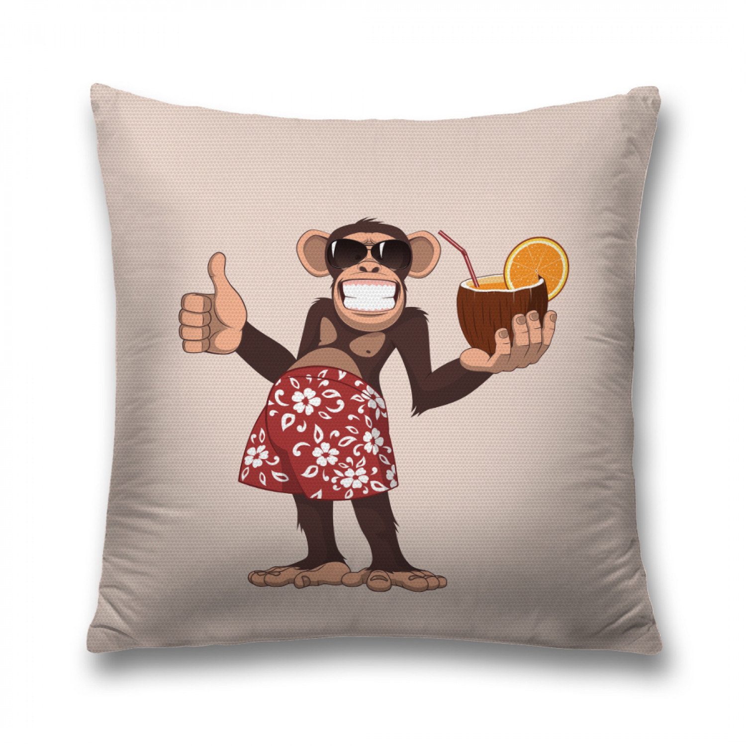 

Наволочка декоративная JoyArty "Умение отдохнуть" на молнии, 45x45 см, Бежевый, Умение отдохнуть