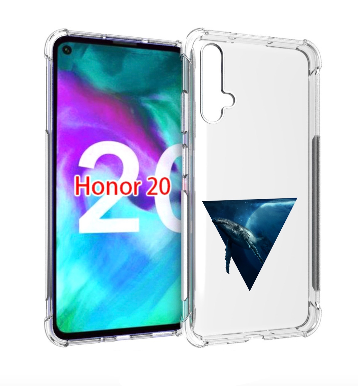 

Чехол бампер MyPads 3D кит для Honor 20., Прозрачный, Tocco