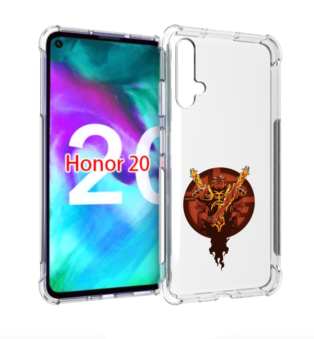 

Чехол бампер MyPads ember spirit для Honor 20., Прозрачный, Tocco