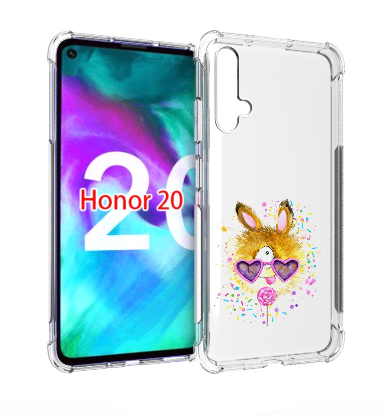 

Чехол бампер MyPads Чупя для Honor 20., Прозрачный, Tocco