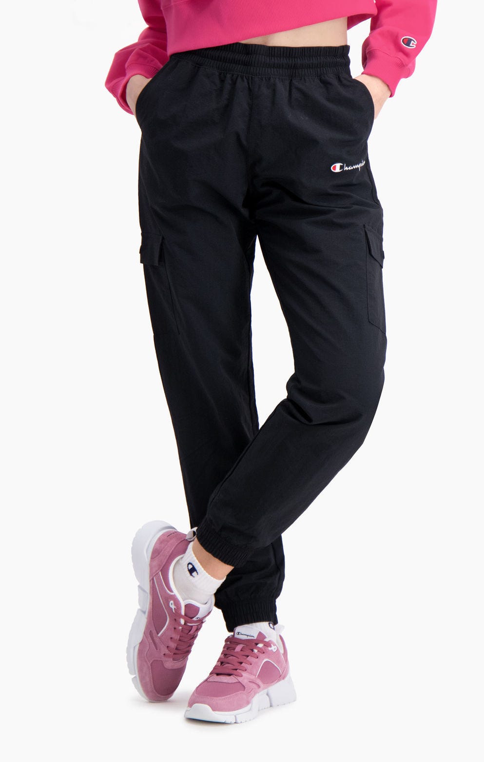 Спортивные брюки женские Champion 112659-NBK черные M