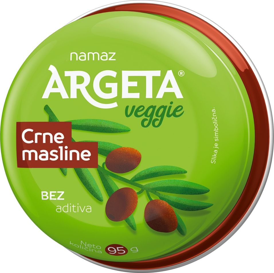 Паштет Argeta Veggie из нута с черными маслинами 95 г