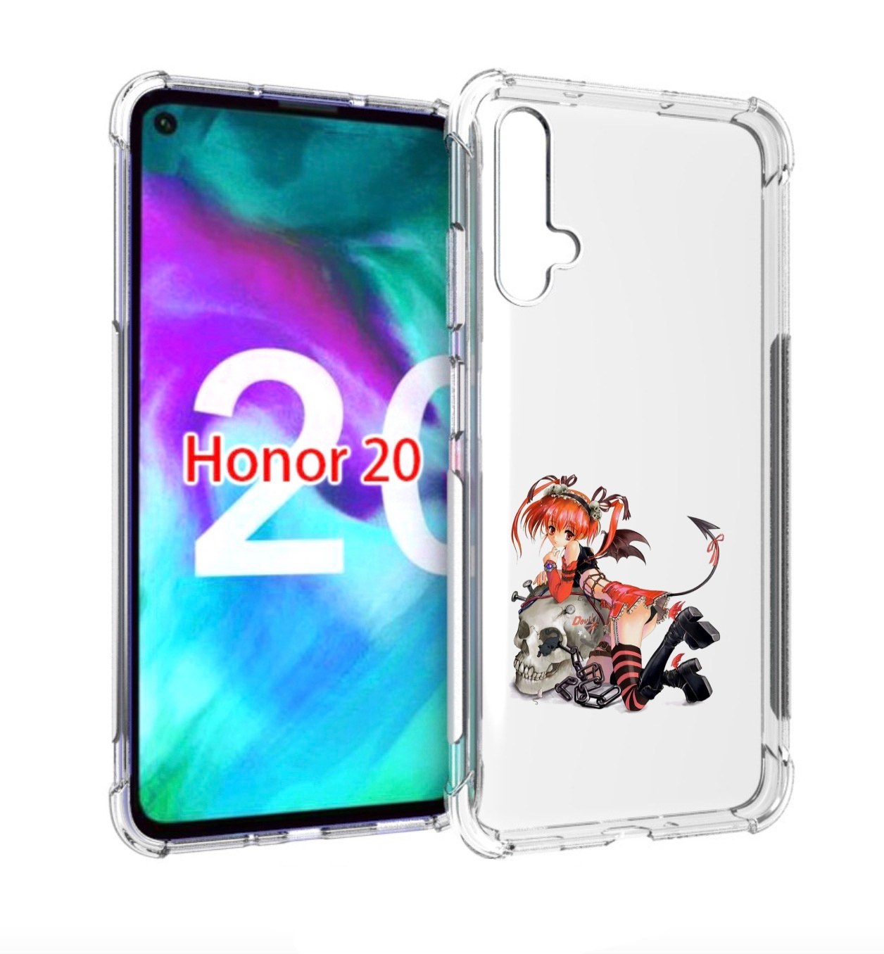 

Чехол бампер MyPads аниме для Honor 20., Прозрачный, Tocco