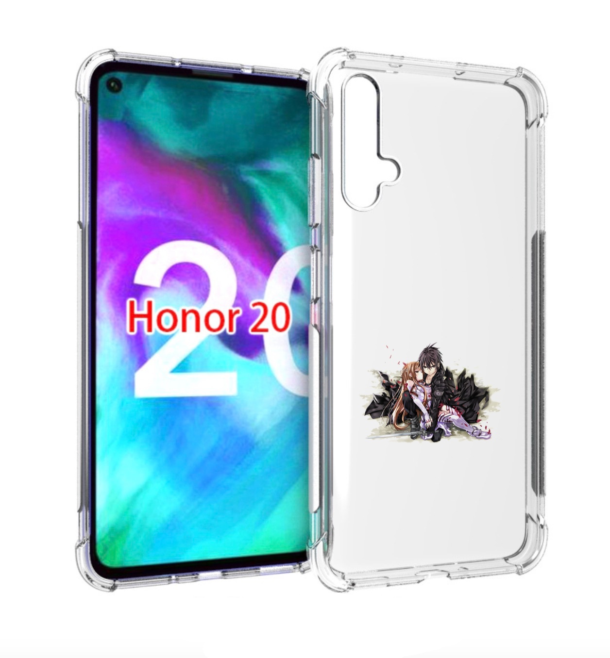 

Чехол бампер MyPads аниме асуна для Honor 20., Прозрачный, Tocco