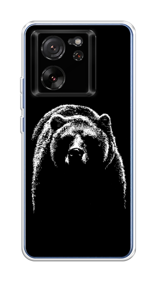 

Чехол на Xiaomi 13T/13T Pro "Медведь в ночи", Белый;черный, 319850-1