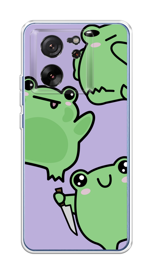 

Чехол на Xiaomi 13T/13T Pro "Опасные лягушата", Фиолетовый;зеленый;черный, 319850-1