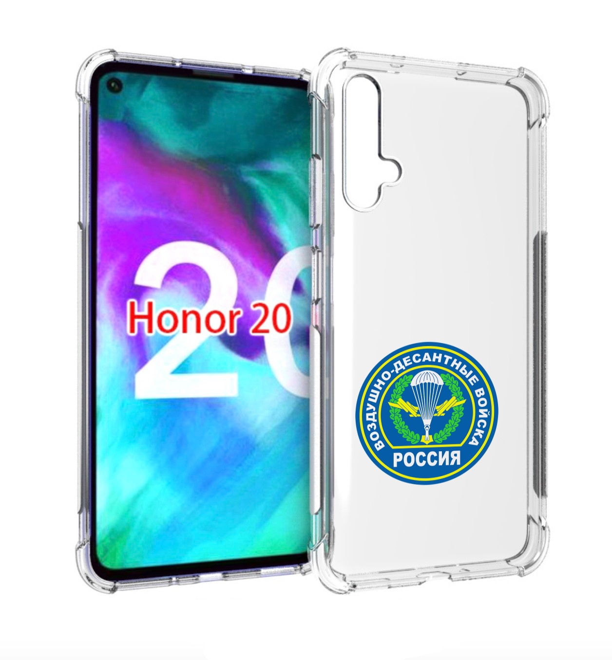 

Чехол бампер MyPads вдв для Honor 20., Прозрачный, Tocco