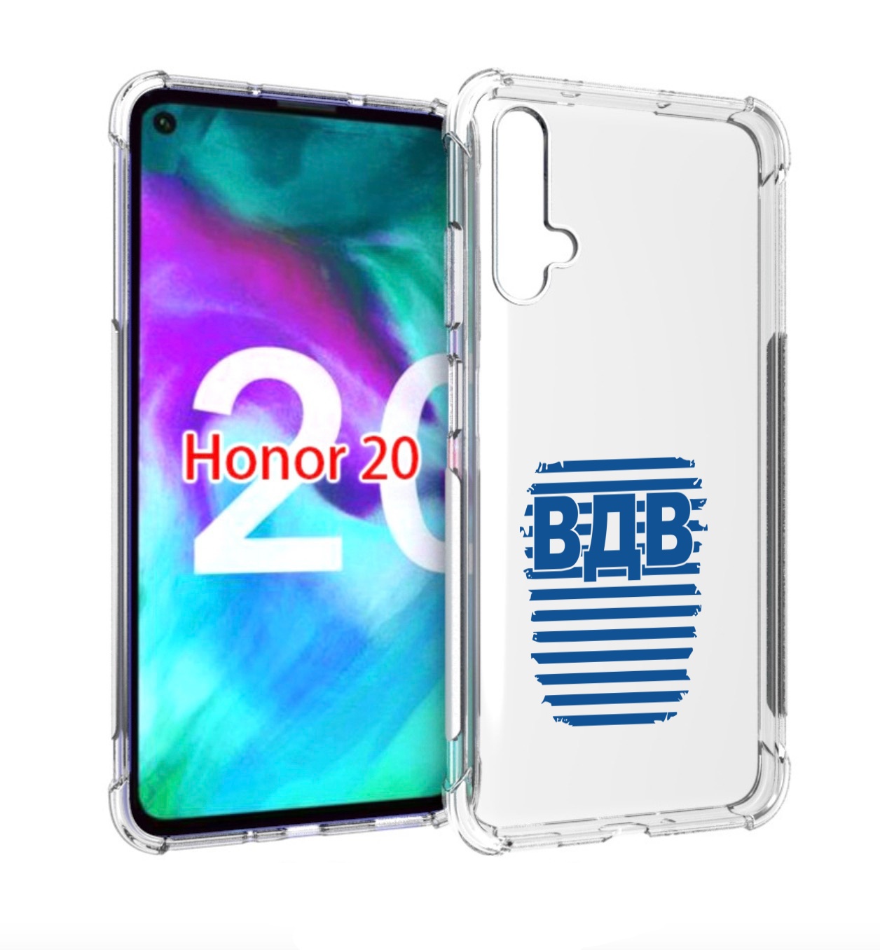 

Чехол бампер MyPads вдв2 для Honor 20., Прозрачный, Tocco