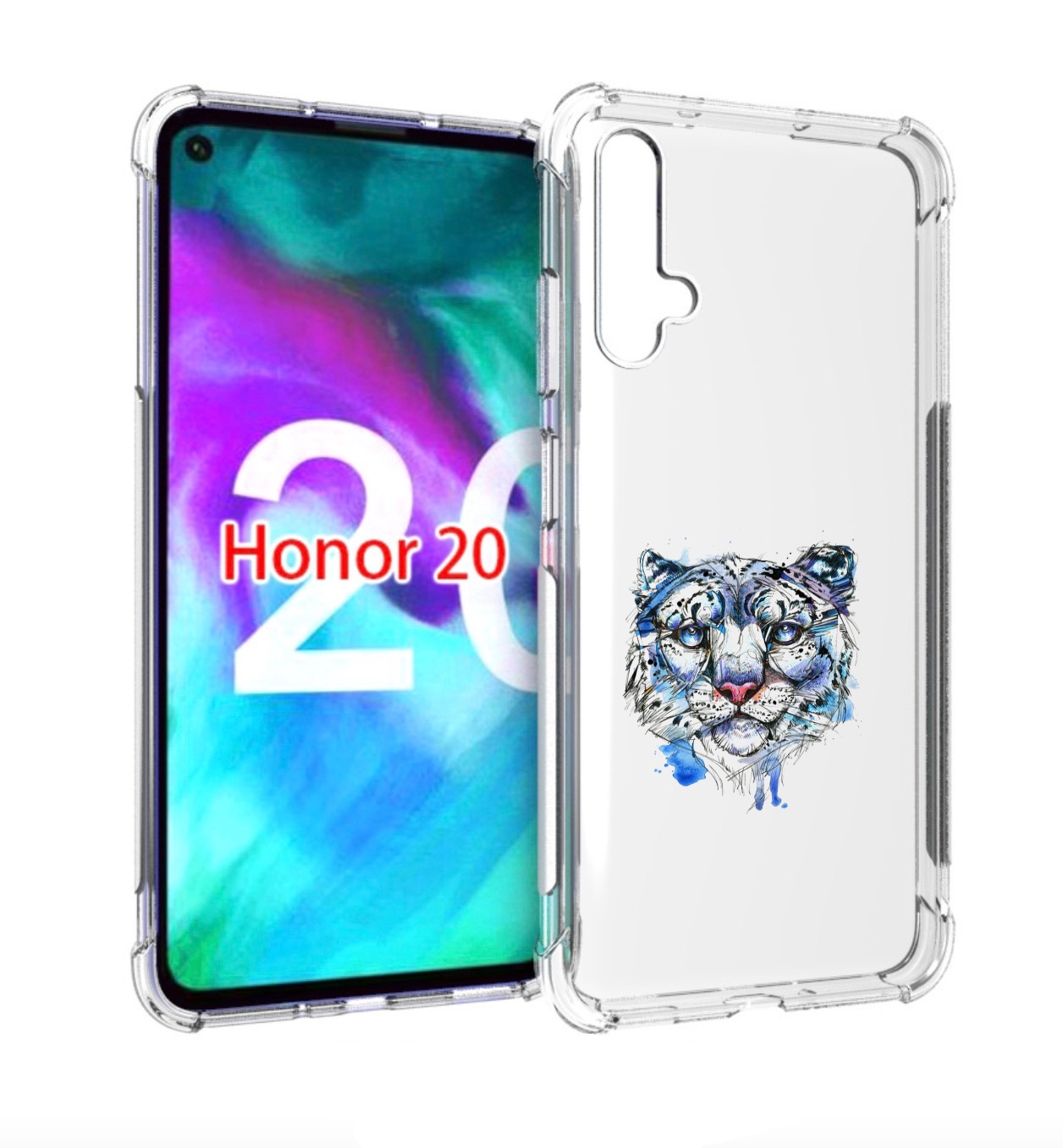 

Чехол бампер MyPads водяной тигр для Honor 20., Прозрачный, Tocco