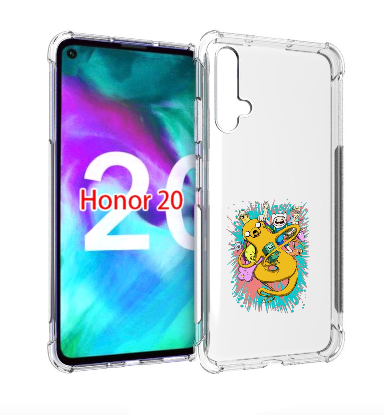 

Чехол бампер MyPads время приключений рисунок для Honor 2, Прозрачный, Tocco