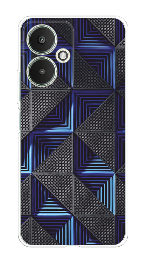 

Чехол на Xiaomi Redmi 13C 5G/Redmi 13R 5G/Poco M6 5G "IBM", Серый;синий, 321350-1