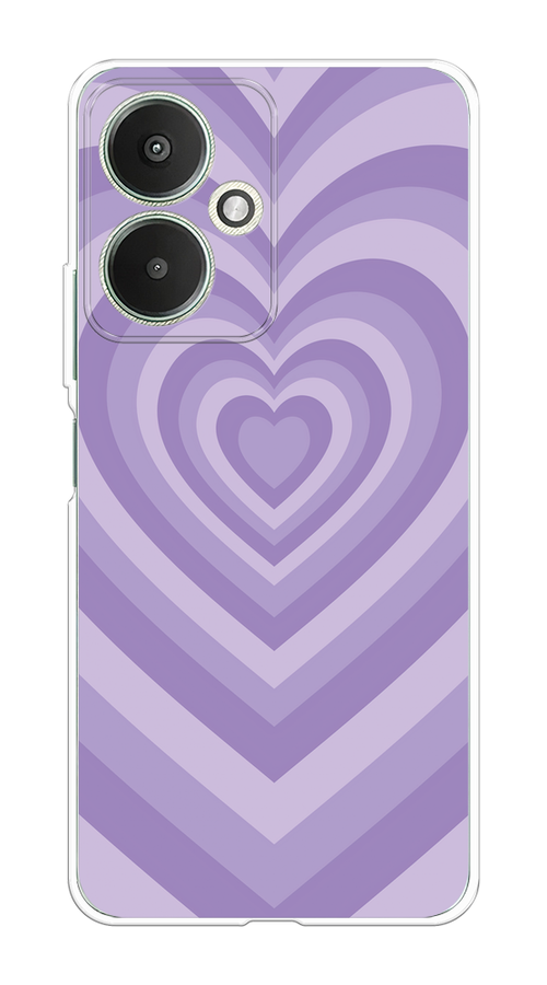 

Чехол на Xiaomi Redmi 13C 5G/Redmi 13R 5G/Poco M6 5G "Violet heart latte", Фиолетовый, 321350-1