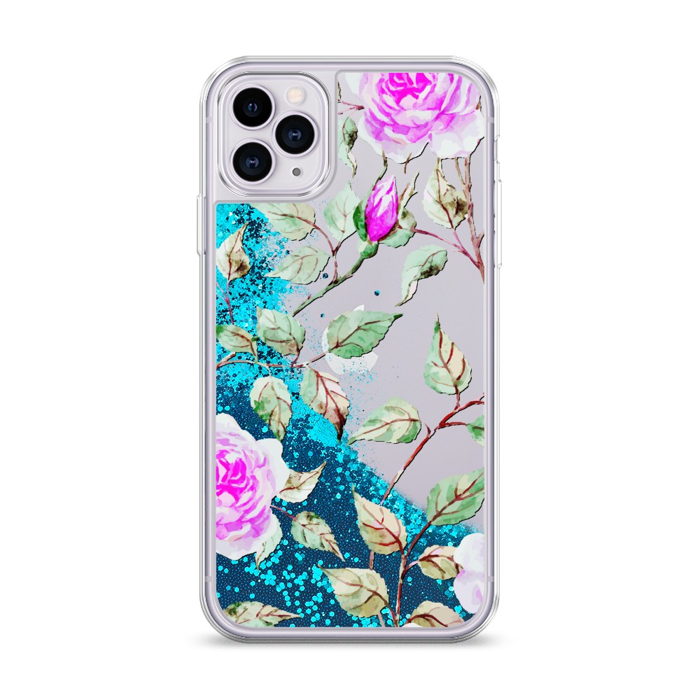 

Жидкий чехол с блестками "Цветочная фантазия 7" на Apple iPhone 11 Pro Max, 12293-1
