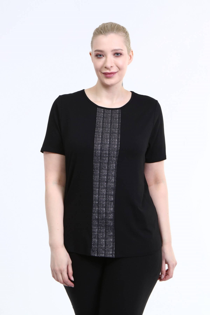 

Блуза женская My Line Moda 1368 черная 2XL (товары доставляются из-за рубежа), 1368