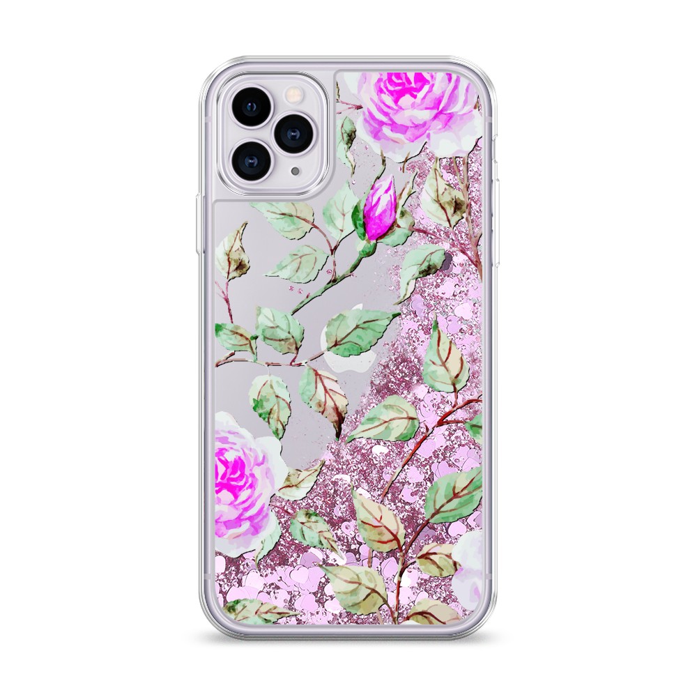 

Жидкий чехол с блестками "Цветочная фантазия 7" на Apple iPhone 11 Pro Max, 12294-1