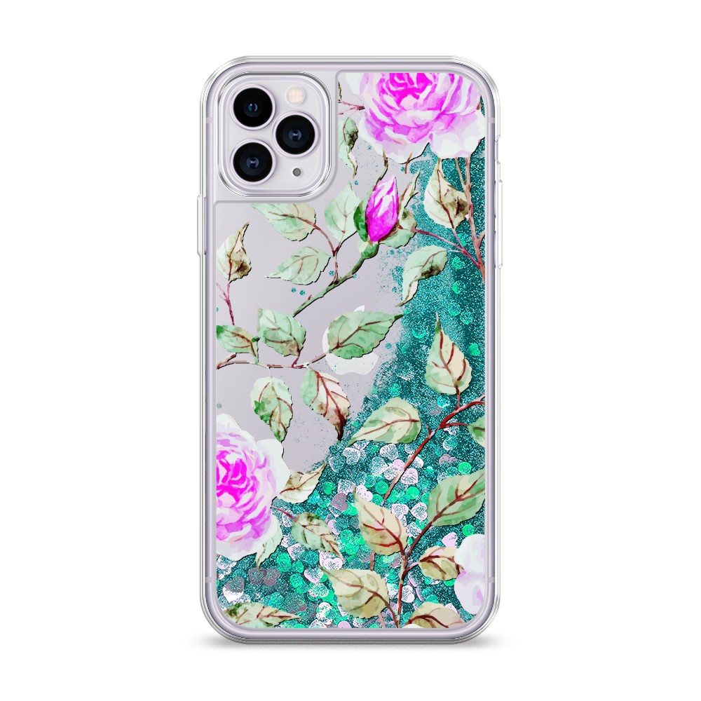 

Жидкий чехол с блестками "Цветочная фантазия 7" на Apple iPhone 11 Pro Max, 12295-1