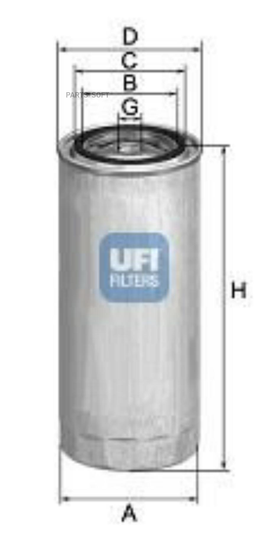 

UFI 24.155.00 Фильтр топливный 1шт