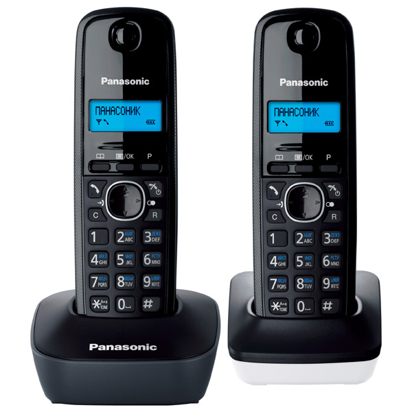 

DECT телефон Panasonic KX-TG1612RU1 черный, серый, KX-TG1612RU1