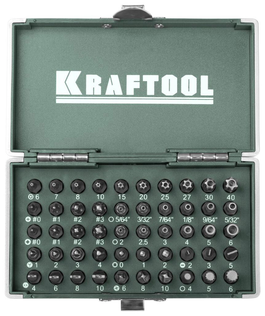 фото Набор бит для дрелей, шуруповертов kraftool 26065-h50