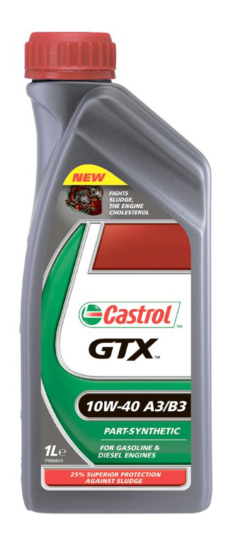 Моторное масло Castrol GTX A3B3 1586FC 10W40 1л 1530₽