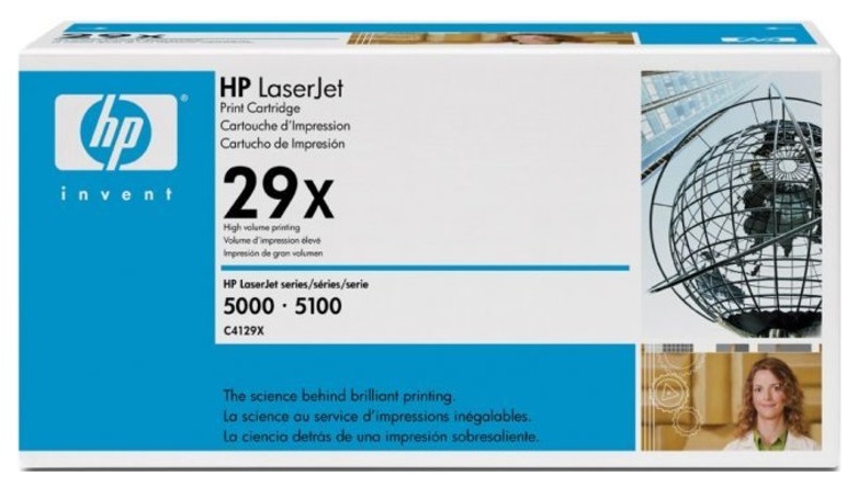 

Картридж для лазерного принтера HP 29Х (C4129X) черный, оригинал, c4129X