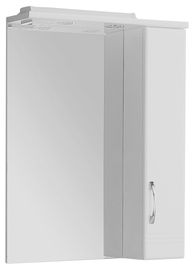 Шкаф-зеркало для ванной Акватон Онда R, белый (1A009802ON01R) шкаф купе эко с зеркалом белый