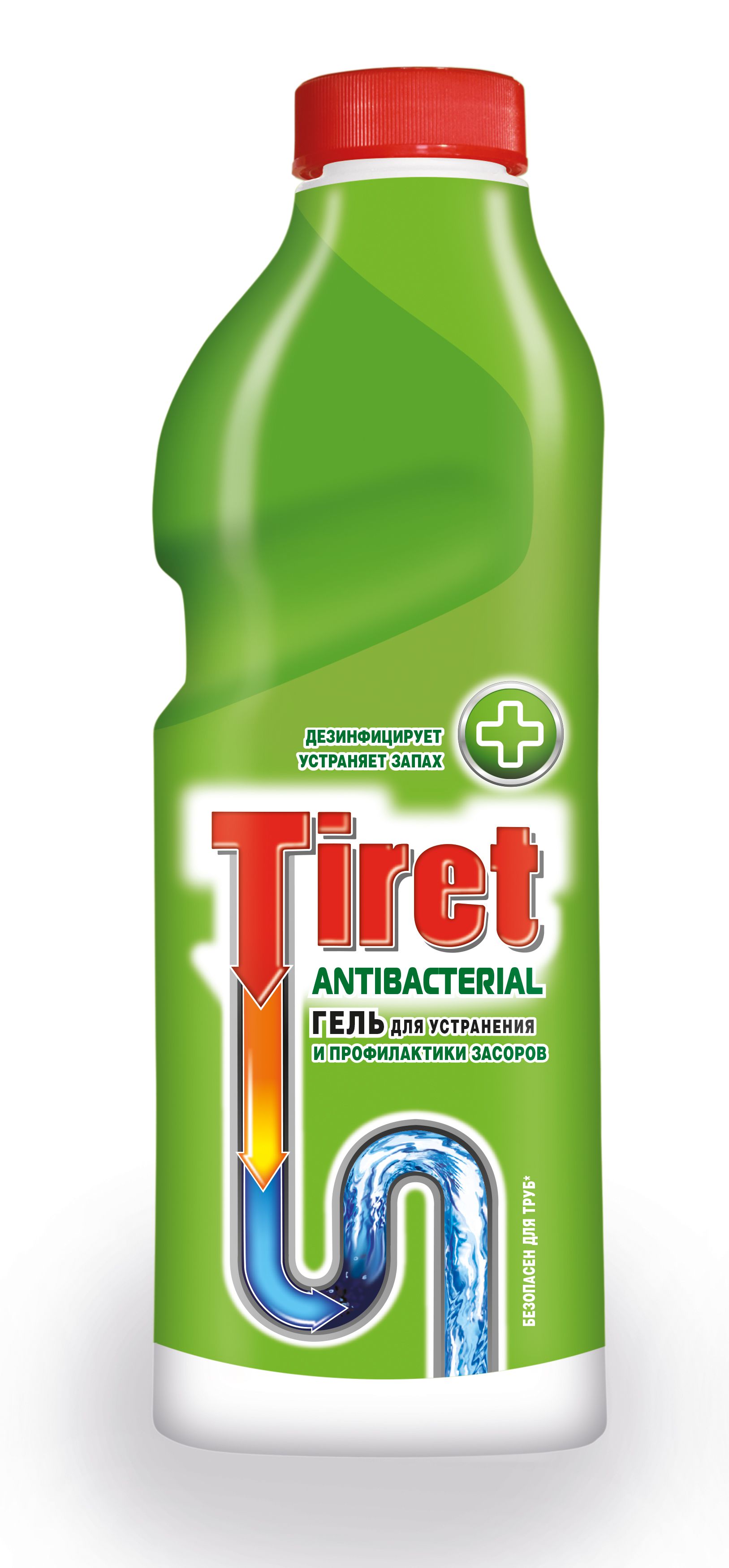 

Средство для очистки труб и сливов Tiret antibacterial 1 л