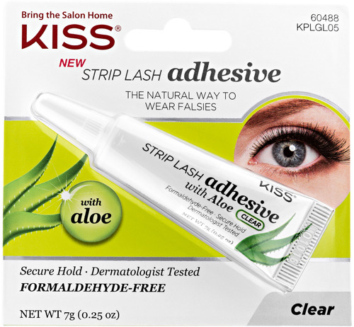 фото Клей для накладных ресниц с алое kiss strip lash adhesive, прозрачный