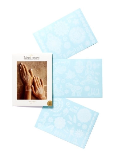 

Белые переводные тату MIAMI TATTOOS Yoga Set, МТ0003