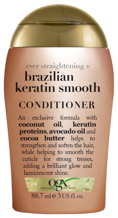 Кондиционер для волос OGX Brazilian Keratin Therapy Ever Straight Conditioner 88,7 мл кондиционер для предотвращения истончения и выпадения волос