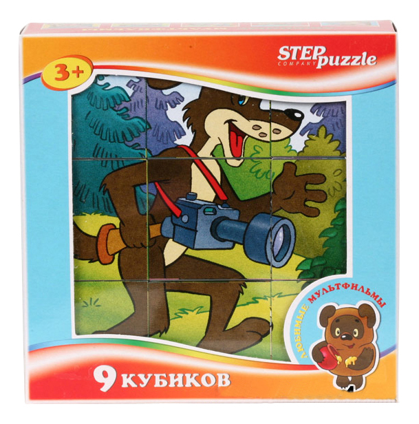 Детские кубики STEP Puzzle Любимые мультфильмы детские кубики step puzzle disney винни пух