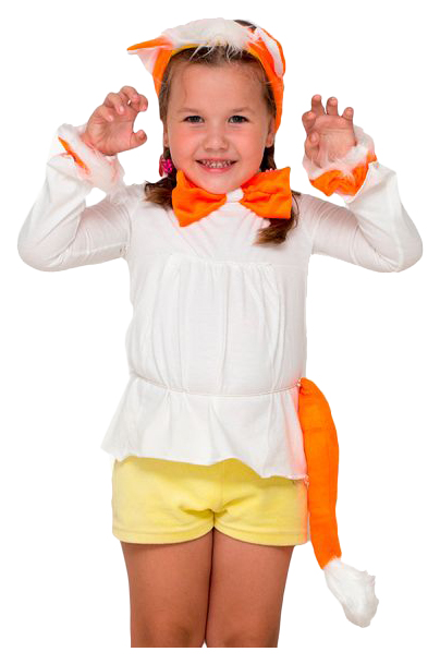 фото Карнавальный костюм бока кот, цв. оранжевый р.122