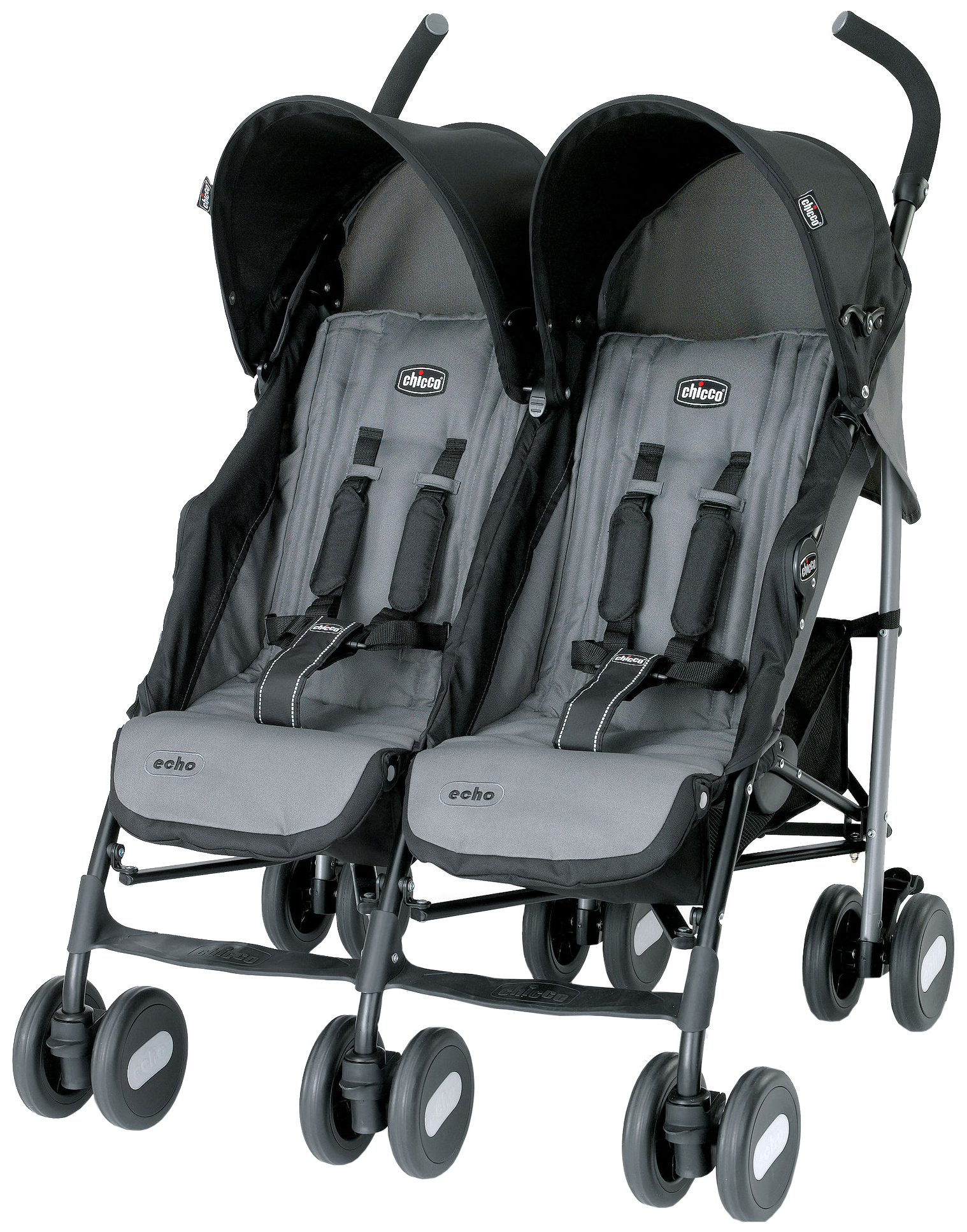 

Коляска для двойни и погодок Chicco Echo Twin Coal, Echo Twin