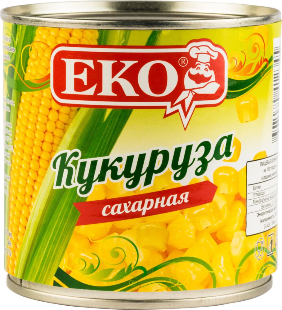 Кукуруза Еко сахарная 340 г