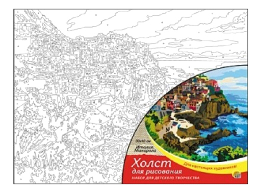 

Рисование по номерам Италия Манарола 30х40 см х-5791 Рыжий кот, Италия Манарола 30х40