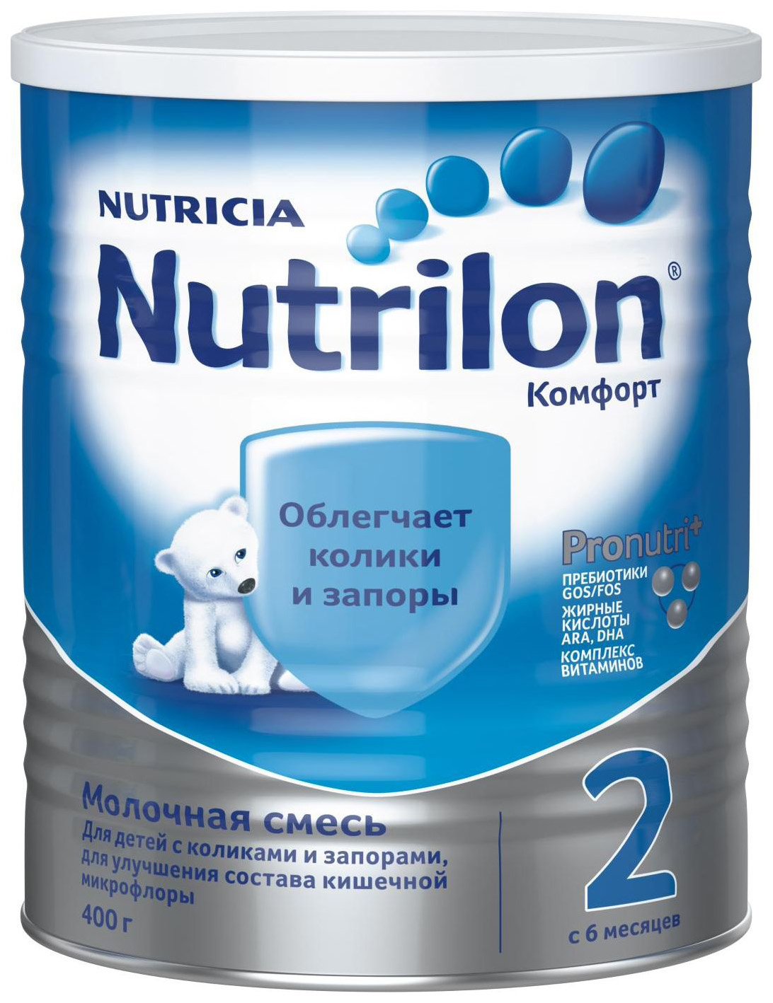 Молочная смесь Nutrilon Comfort 2 от 6 до 12 мес. 400 г