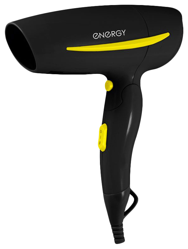 Фен Energy 900234 1200 Вт желтый, черный 12 в фен для стайлинга автомобилей фен для горячей и холодной воды складной вентилятор для волос размораживатель окон