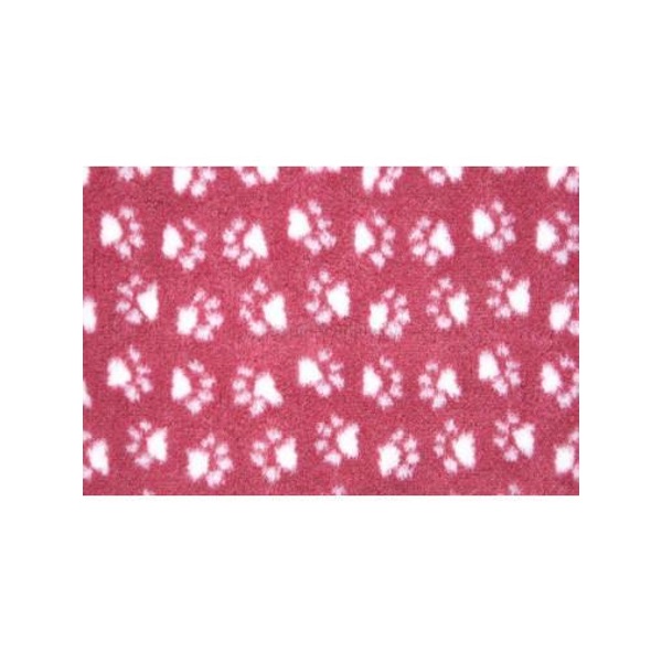 фото Коврик для кошек и собак profleece полиэстер, бордовый, белый, 160x100 см