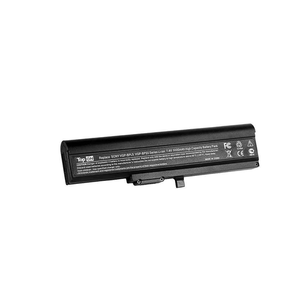 фото Аккумулятор для ноутбука sony vaio vgn-tx series. 7.4v 6600mah 49wh. pn: vgp-bps5 topon