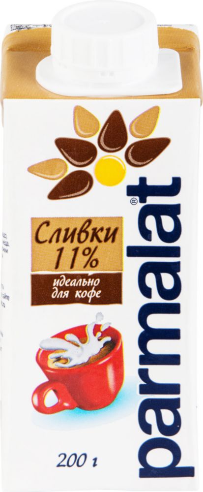 фото Сливки parmalat для кофе 11% 200 г