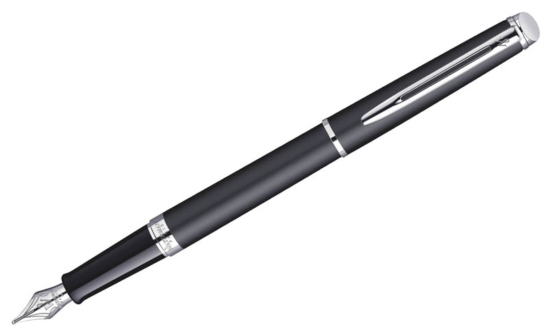 фото Ручка перьевая waterman hemisphere - matt black ct, f