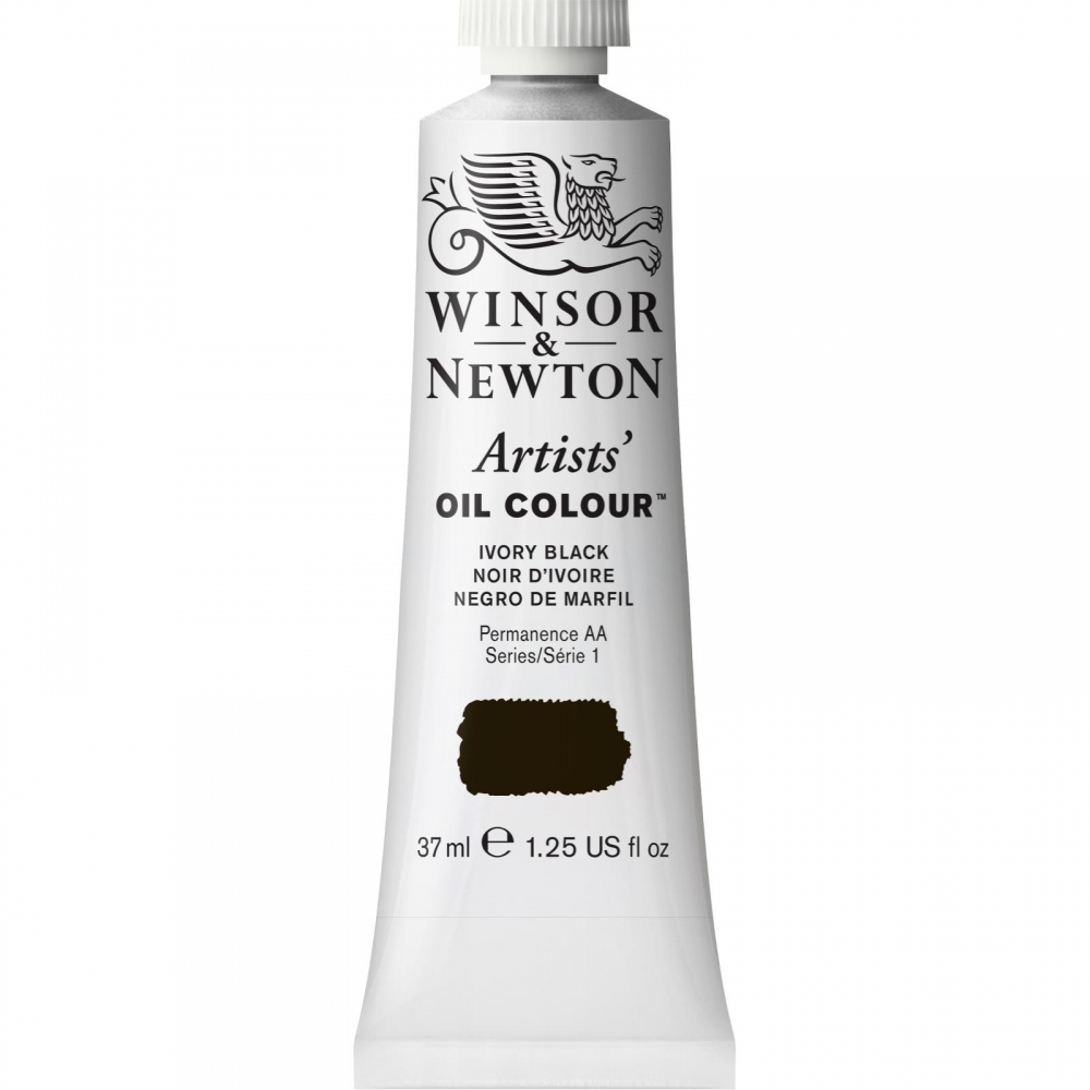 фото Масляная краска winsor&newton artists черный слоновая кость 37 мл