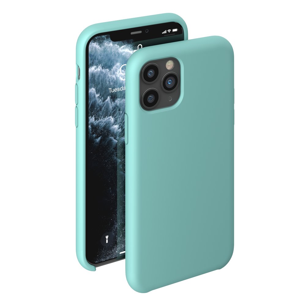 фото Чехол deppa liquid silicone case для apple iphone 11 pro light green