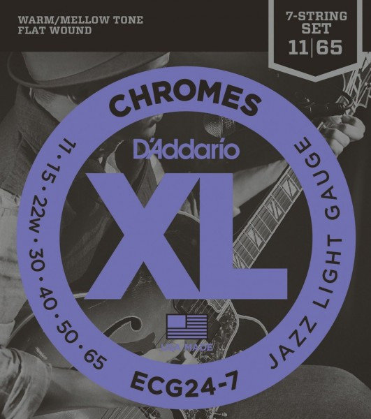 фото Струны для электрогитары d addario ecg24 -7 d'addario